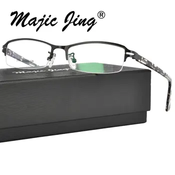 Magic Jing Muž Kovové RX Optické Rámy na dioptrické Okuliare Okuliare Predpis Okuliarov 2050