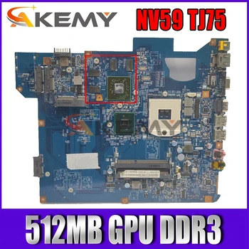 Akemy Pre Brána NV59 TJ75 Notebook Doske MBBHB01001 SJV50-CP 09284-1M 48.4GH01.01M GPU 512 MB DDR3