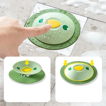 Nový Dizajn Silikónové Podlahy Mozgov Kúpeľňa Proti upchávaniu Umývadlo Filter Podlahový Odtok v Kuchyni Stlačte Typ Dezodorant Zatvorené Poschodí Mozgov