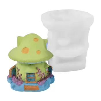 3D Húb Dom Silikónové Formy Mini Fondant Tortu Dekorácie, Cukrovinky, Živice Umenie Sviečka Aromaterapia Doll House