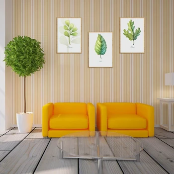 3x Prírody Leaf Moderné Nástenné Olej, Plátno, Maľovanie Tlač Domova bez rámu Pekná
