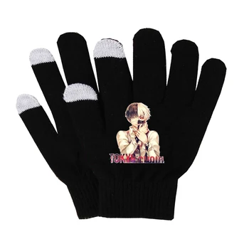 Anime Tokio vlkolak Rukavice Bavlna Teplé Rukavice Non-slip Dotykový Displej Rukavice Mužov Mitten Business Rukavice žena muž prst rukavice