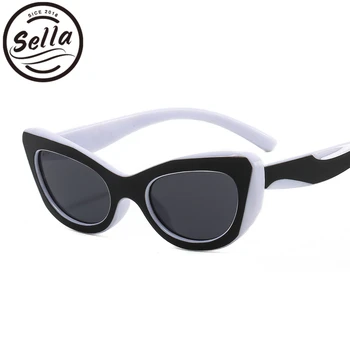 Sella 2022 Nové Muži Ženy Klasické Módne Slnečné Okuliare Retro Vintage Cateye Slnečné Okuliare Zelené Ružové Letné Slnečné Okuliare Gafas De Sol