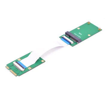 Notebook Mini PCI-e Chránené karty mSATA SSD Extender mužmi a Flexibilné Rozšírenie Kábel Suppots polovičnej veľkosti v plnej veľkosti