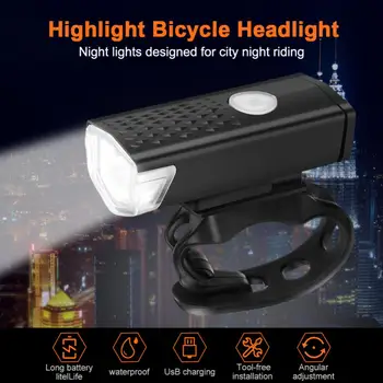 4pcs LED Bike Bicyklov Svetla Nastavenie USB Nabíjateľné BICYKEL Cestný Bicykel Predné Svetlo na Bicykel predné svetlo na Bicykli Baterka Cyklistické Doplnky