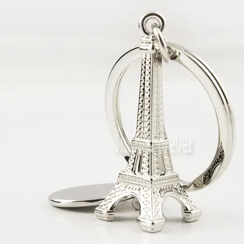 200pcs Osobné Svadobné Zdvorilosti na Mieru Svadobné Sprcha Darčeky, Strieborné Kovové Eiffelova Veža Keychain Strany Prospech