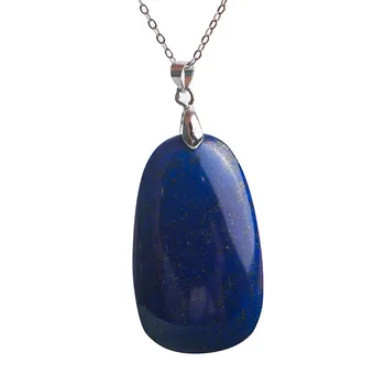 Skutočné Prírodné Lapis Lazuli Drahokamy Kameň Prívesok Náhrdelník Trendy 3*23*6mm Mužov Perličiek Doprava Zadarmo Módne Ženy Crystal Prívesok