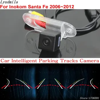 Ľudmila Auto Inteligentné parkoviská Sleduje Kamera PRE Inokom Santa Fe 2006~2012 Auto Späť do Zadnej strane parkovacia Kamera