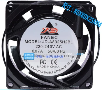 JD-A JD-A8025H2BL Server Chladiaci Ventilátor AC 220V 0.07 A 80x80x25mm 2-wire