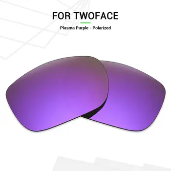 SNARK POLARIZOVANÉ Náhradné Šošovky pre Oakley TwoFace slnečné Okuliare Plazma Fialová