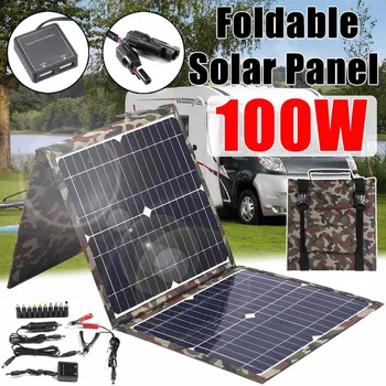 Solárny Panel Auta 18V 36W Sunpower Solárne Články Banka Pack Prenosné Vonkajšie Skladacia Taška Solárny Panel Nepremokavé Solárne Doska Nabíjačky