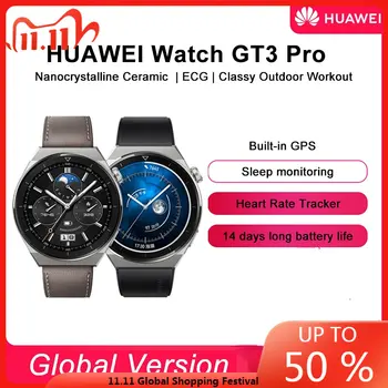 Globálna Verzia Huawei Sledovať GT 3 Pro, Smart Hodinky Kyslíka v Krvi, Monitor Smartwatch Hovoru Tepovej frekvencie, GPS Tracker Hodinky pre Mužov