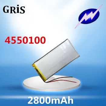 3,7 V lítiová batéria polymer batéria 4550100 2800mah POLOVICE PDA, e-knihy MP4/5 Nabíjateľná Li-ion Bunky