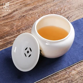Whiteware Jianshui Jade Porcelánu Malý Počet Čaj Povodí Čaj Povodí Medené Mince Čaj Mláto Čaj Stôl Príslušenstvo Čaj Nastaviť Siteel