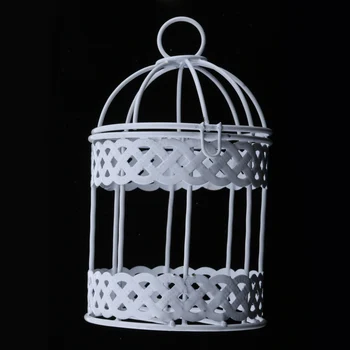 Rustikálny Romantický Železa Rám Birdcage Tvar Šťavnaté Bank ing Bank 7,5 cm