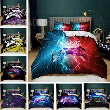 Nový Gamepad posteľná bielizeň Súpravy s obliečka na Vankúš Hráč Perinu Kráľovná King Size Mäkký Cumlík Kryt pre TeenQuilt Kryt posteľná bielizeň