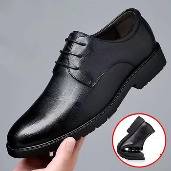 Muži Kožené Formálne Topánky šnurovacie šaty topánky Oxfords Módne Retro Topánky Elegantné pracovná Obuv Business Plus Veľkosť 38-45