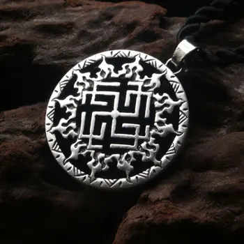 1pcs VEĽKÉ Svarog symbol amulet prívesok Slovanských mužov náhrdelník slovanské symbol