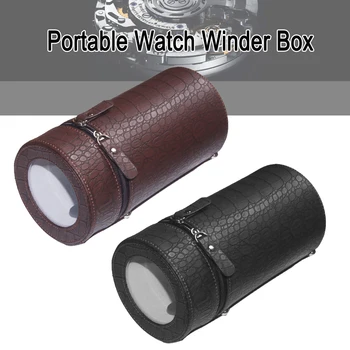 Nové Prenosné Automatické Watch Winder Box Pre Mechanické Hodinky Vinutia Prípade PU Kožené Watch Winder Úložný Box 3 Režimy