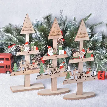 Drevené Stolové Ozdoby Na Vianočný Stôl Dekorácie Na Vianočný Večierok Dodávky Ozdoby Na Vianočný Stromček