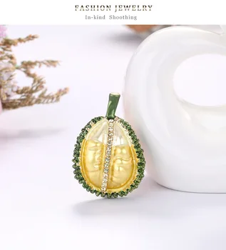 3ks/veľa Módnych Durian Smalt Brošne 2020 Ženy, Mužov Svadby ovocie Brošňa Kolíky najlepší Vianočný darček