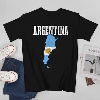 Viac Dizajn Argentína Vlajka Argentínčan Mužov Tričko Tees T-Shirt O-neck T Košele Ženy, Chlapcov, Oblečenie 100% Bavlna