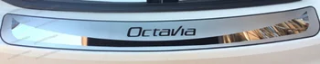 Auto styling Pre Škoda Octavia 2014 -2018 A7 Nerezová Oceľ Zadný Kufor Nárazníka Chránič Zadnej Šúchať Platničky Zadné Dvere Parapetné