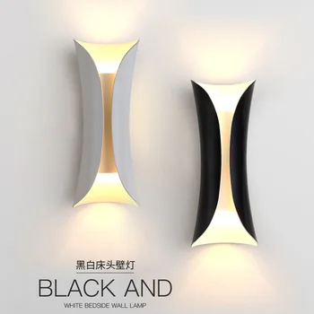 Moderný minimalistický malé pás nástenné svietidlo chodby, spálne, nočné svietidlo nástenné svietidlo koridoru LED osobnosti svetlo lampy