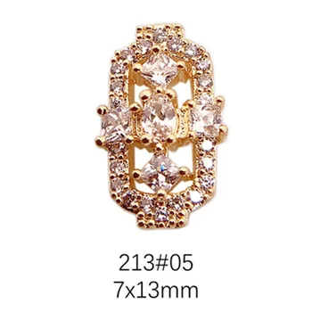 5 ks/veľa Kovový Klinec Umenie Dekorácie Luxusné Zirkón Diamond Nechtov Charms nechtov dodáva profesionálne Manikúra Nástroj