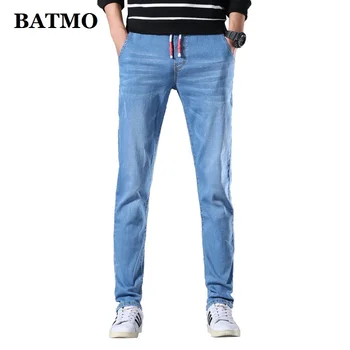 BATMO 2022 nový príchod jari tenké elastické jeans mužov,skiny muž džínsy,pencel nohavice 1988A