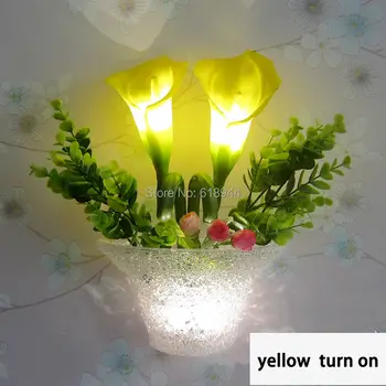 Hot predaj krásne kvetináče LED nástenné svietidlo nočná lampa jednoduché, schodisko, chodby, balkón, spálňa nástenné svietidlo