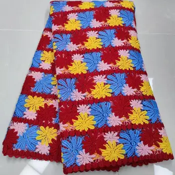 nový príchod Afriky francúzsky Výšivky Guipure Kábel Čipky Textílie Afriky Čipky Textílie Pre Nigérijský Svadobné Party TS9512
