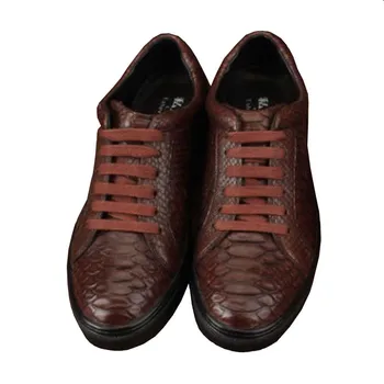 ourui pravda, Python pokožky mužov sandále Skutočné Python kožené krajky-up voľný čas pánske topánky