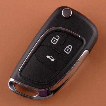 3 Tlačidlo Auto Skladací Kľúč puzdro Bývanie vhodné pre Vauxhall Adam Astra J Corsa E Zafira C Insígnie Opel Mokka Cascade 2014-2016