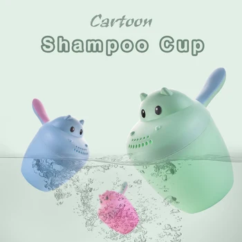 Cartoon Medveď Plastové Vody Lopatka pre Baby Kúpeľ Umývanie Vlasov Baby Sprcha Spp Bebe Kúpeľa, Šampón, Hračky, Detská Kúpeľ Veci Príslušenstvo