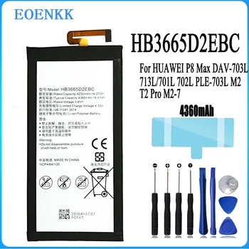 HB3665D2EBC Batériu Pre Huawei PAD P8 Max P8 Max DAV-703L/713L/701L/702L PLE-703L M2 LITE T2 Pro M2 7.0 Pôvodnej Kapacity Tablet