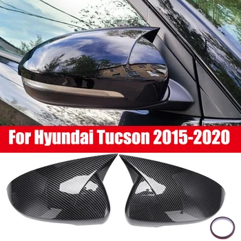Pre Hyundai Tucson 2015-2020 2016 2017 2018 2019 Auto Spätné Zrkadlo Ox Horn Strane Krytu Výbava Rám Nálepky Čiapky Príslušenstvo