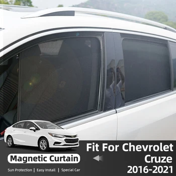 Pre Chevrolet Cruze Sedan 2016-2021 Auto Slnko Odtiene pre Windows Magnetické Oka Auto Opony UV Ochranu čelného skla Slnečník