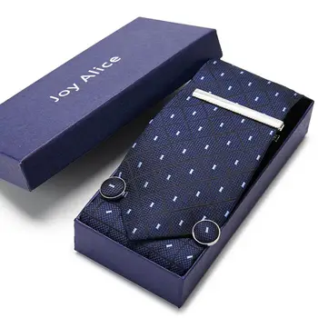 Darčeková krabička balenie mužov značky luxusné kravata vrecku námestie svadobné mens krku väzby hodvábna kravata nastaviť kravatu, manžetové gombíky klipy