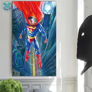 Marvel Plagát Superhrdina Plátno Tlačiť Maľovanie na Film Avengers Portrétnej Maľby detskej Izby Obývacia Izba Wall Art Decor
