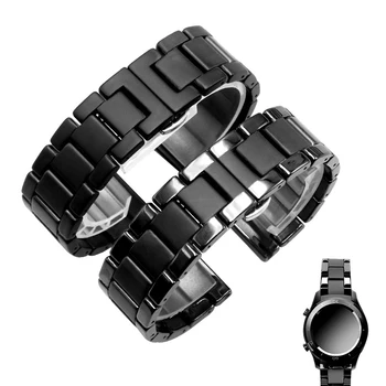 Keramika watchband pre Huawei GT2 GT popruh slávu magic dream s kovovou keramické smart športové hodinky watch2 Pro náramok 42 / 46m
