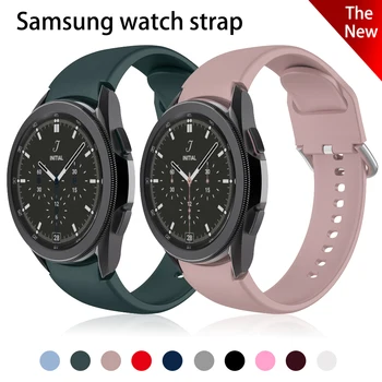 Smartwatch 20 mm Sledovať Pásmo Pre Samsung Galaxy Sledovať 4 Classic 46 mm 42mm Silikónové Športový Náramok Galaxy Sledovať 4 44 mm 40 mm Remienok