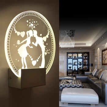 Akryl LED nástenné svietidlá moderného kreatívneho obývacia izba posteli spálňa štúdia uličkou Čínsky koridoru led nástenné svietidlo ZA887