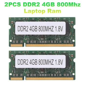 2 KS DDR2 4GB 800Mhz Notebook Ram PC2 6400 2RX8 200 Pinov SODIMM Pre AMD Pamäť Notebooku