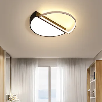 Nordic LED Stropné Svietidlá Vnútorné Black Stropné Lampy, Obývacia Izba, Spálňa, Jedáleň, Kuchyňa Lampa Moderného Domova Svietidlá, Osvetlenie