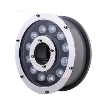 12W RGB/Biela/Teplá Biela LED Bazén Lampa Podvodná Svetla, Fontány Pozornosti Lampa s Diaľkovým ovládaním AC12V