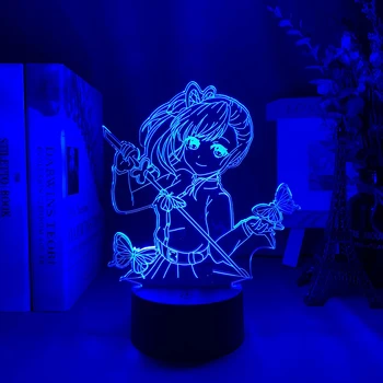 Anime Demon Led Nočné Svetlo pre Dievčatá Izba Dekor Deti Dieťaťa Usb Batérie Powered Nočného Darček Tabuľka 3D Lampa Slayer Narodeniny