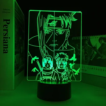 Shisui Lampa 3D Lampa Anime Obrázok pre Spálne Dekoratívne Svetlo Deti Narodeninám LED Nočné Svetlo Manga stolná Lampa