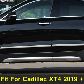 Lapetus Dvere Tela, Tvarovanie Spodnej Anti-scratch, Chránič Pásu Kryt Výbava Pre Cadillac XT4 2019 - 2022 Nehrdzavejúcej Ocele Vonkajšie