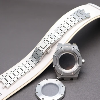 41mm Prípade Popruh pánske Hodinky Watchband Diely Pre Seiko nh36 nh35 Pohyb 31mm-31.8 mm Dial Sapphire Crystal Glass Nepremokavé Mod
